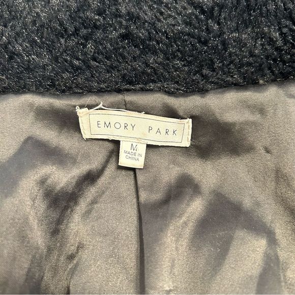 EMORY PARK Zip Up Soft Teddy Furry Bomber coat   Jacket - Picture 6 of 6